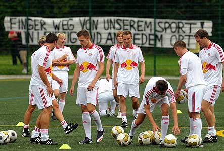 "Hands off our sport. In Leipzig and everywhere else."