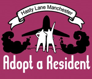 Hasty Lane logo variation pink