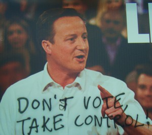 Poor old Dave unwittingly giving out subversive messages