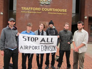 Manchester Plane Stupid - outside court - 5th october 2010