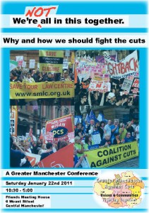 gm against cuts conf poster