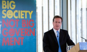 "There is such a thing as society. It's just not the same thing as the state." David Cameron holds forth