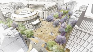 A sketch of the redesigned St Peter's Square